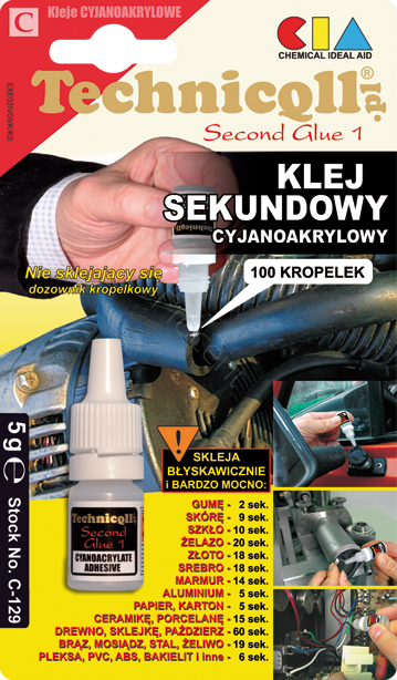 Klej sekundowy cyjanoakrylowy TECHNICQLL